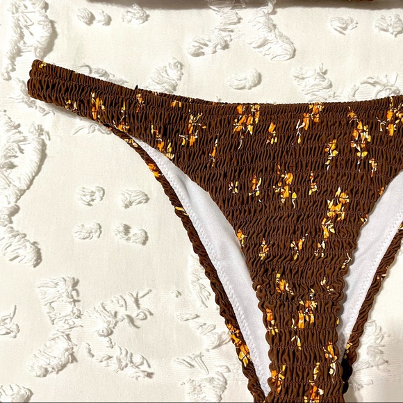 Free People Rhythm Brown Floral Bikini - Picture 10 of 10